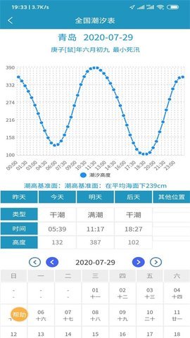 全国潮汐表查询