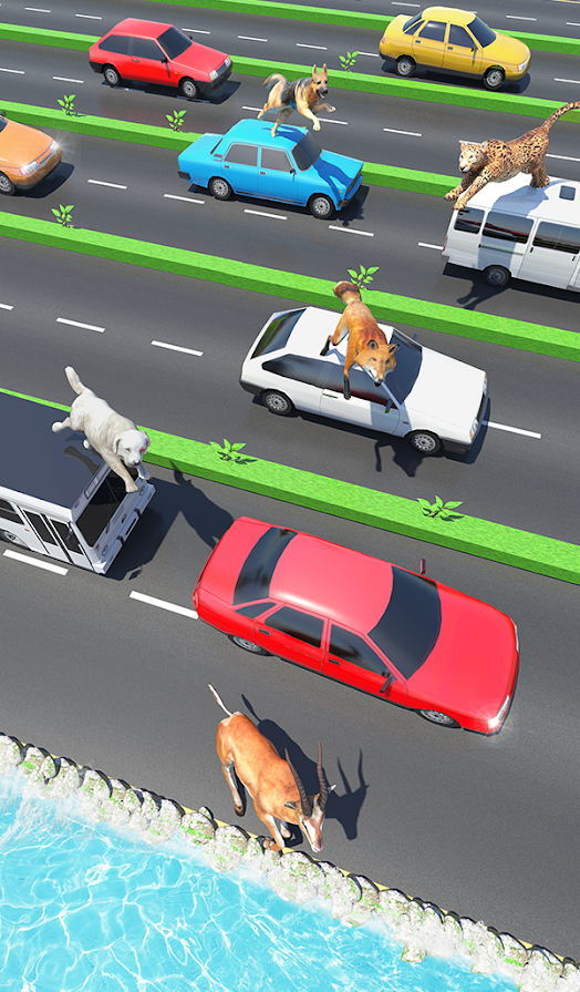 动物公路跳跃游戏
