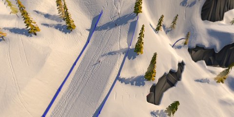 雪山滑雪大冒险游戏