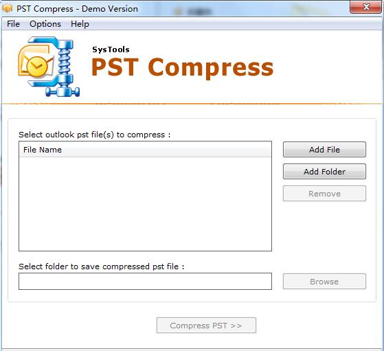 SysTools PST Compress邮件压缩工具