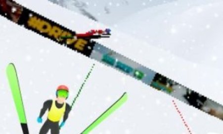 滑雪冲刺跳跃游戏