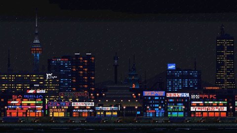 落日都市夜景游戏