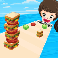 三明治早餐赛跑者3D游戏