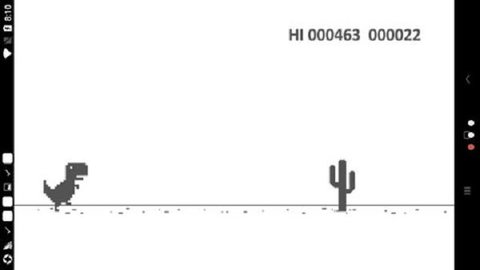 谷歌小恐龙调灵风暴游戏