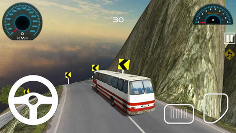 公交车山路驾驶游戏