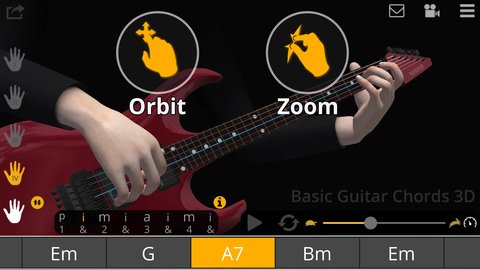 基本吉他和弦3D游戏