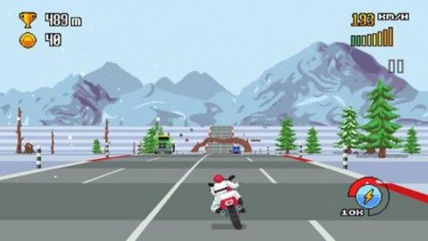 像素摩托车游戏