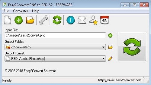 Easy2Convert PNG to PSD图像转换软件