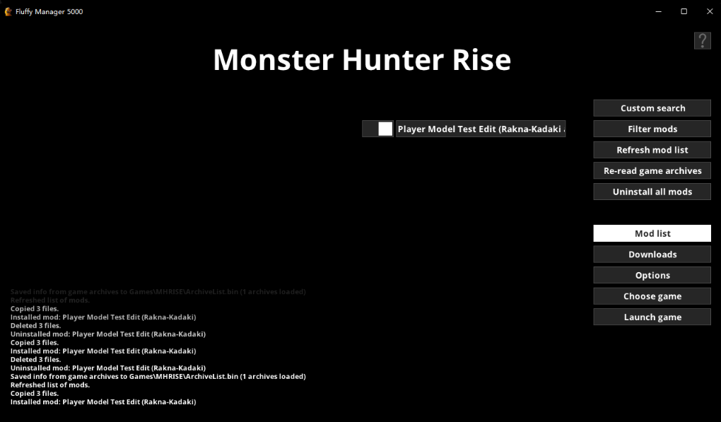 怪物猎人崛起MOD管理工具 3.0096 正式版