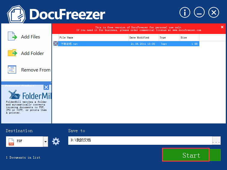 DocuFreezer