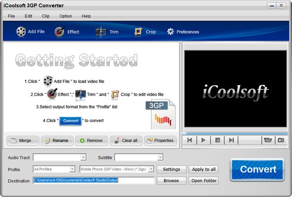 iCoolsoft 3GP Converter