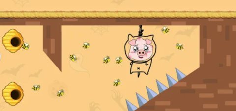 疯狂猪猪画线救援游戏