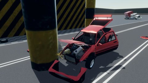 汽车碰撞模拟沙盒游戏