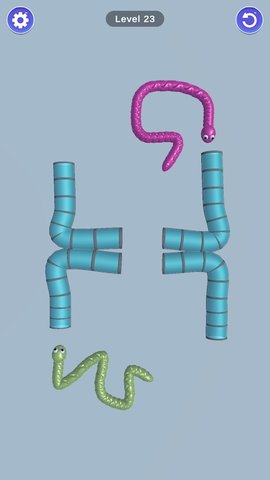 纠缠小蛇逃生游戏