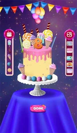 DIY生日蛋糕甜点游戏