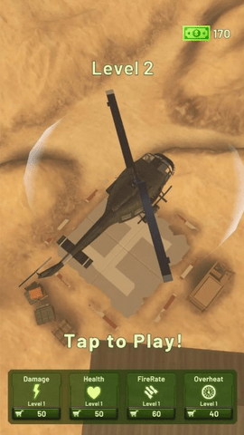 直升机打击沙漠战争游戏